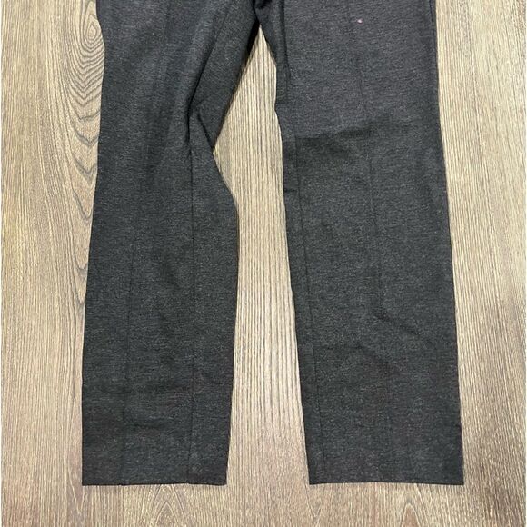 NWOT J. Jill Pintucked Ponte Slim-Leg Pants Mid Rise Pull-On Stretch Gray Size S - Picture 2 of 11